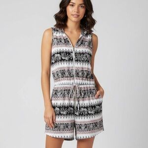 Rue21 Boho Elephant Print Romper